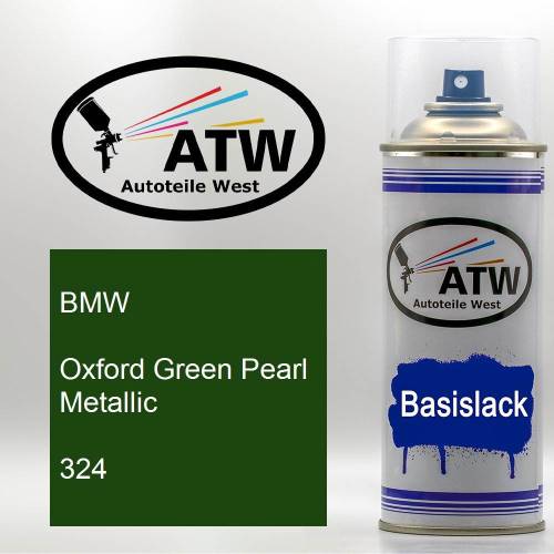 BMW, Oxford Green Pearl Metallic, 324: 400ml Sprühdose, von ATW Autoteile West.